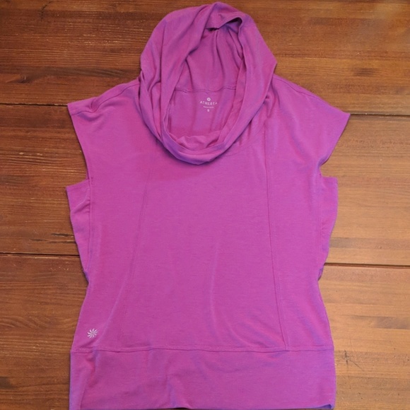 Athleta Tops - Athleta Sweet Retreat purple hooded tee